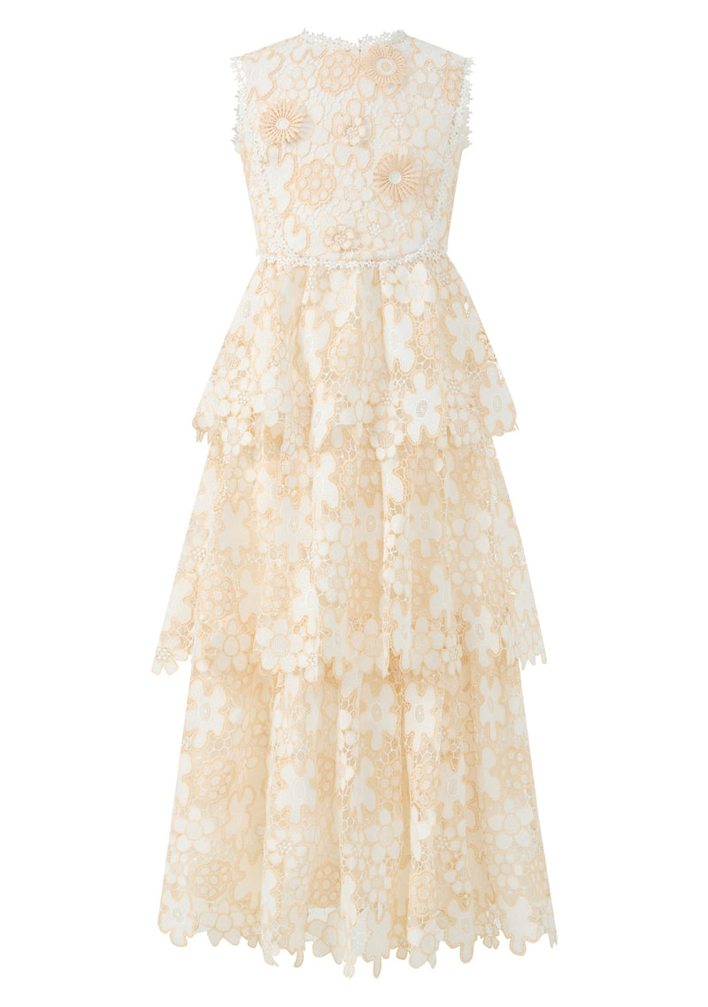 Marlo Kids | Haley Embroidered Frill Maxi Dress – Marlo Kids Worldwide