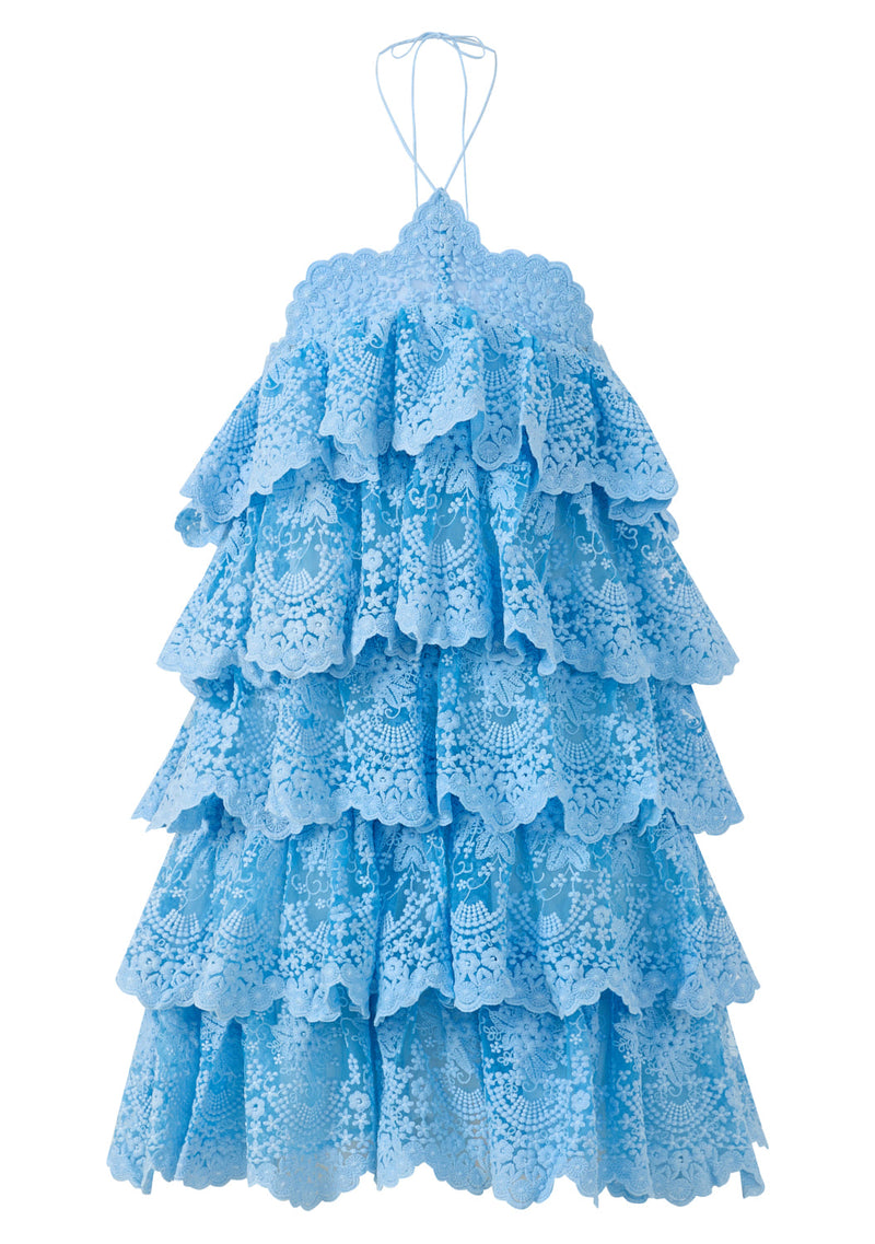 Marlo Kids | Paloma Lace Frill Mini Dress Marlo Kids Worldwide Marlo Kids | Paloma Lace Frill Mini Dress Marlo Kids Worldwide