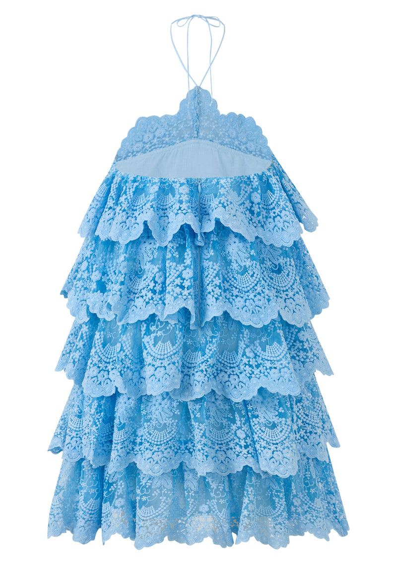 chinese dress ladies Desert Sun Lace Ruffle Mini Dress main image 0