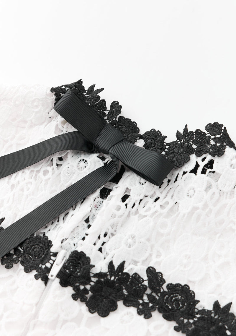 Aveline Embroidered Mini Dress