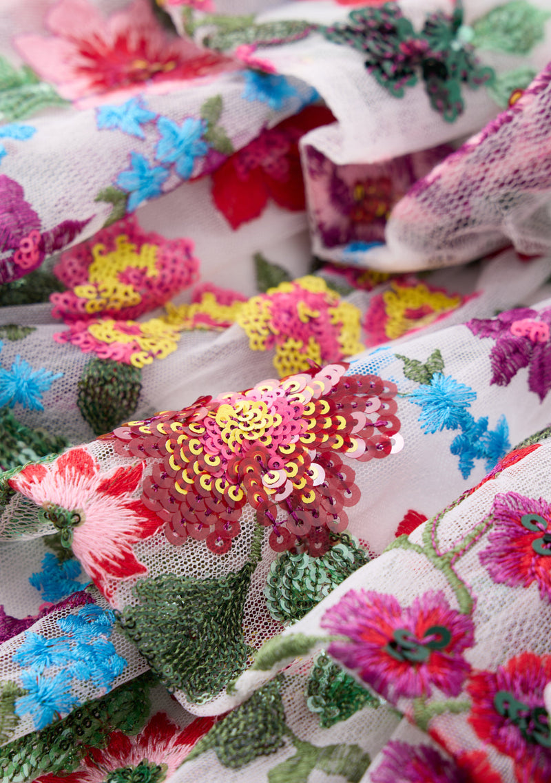 Myla Embroidered Mini Skirt