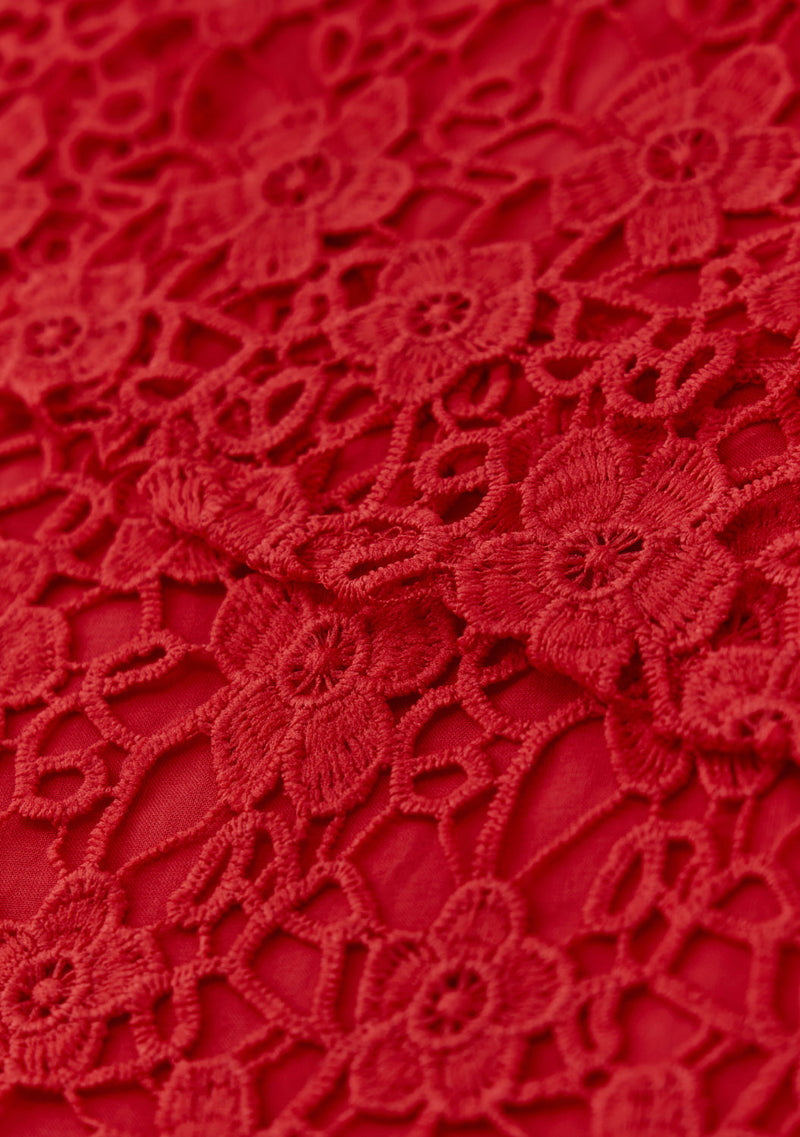 Cora Embroidered Mini Dress