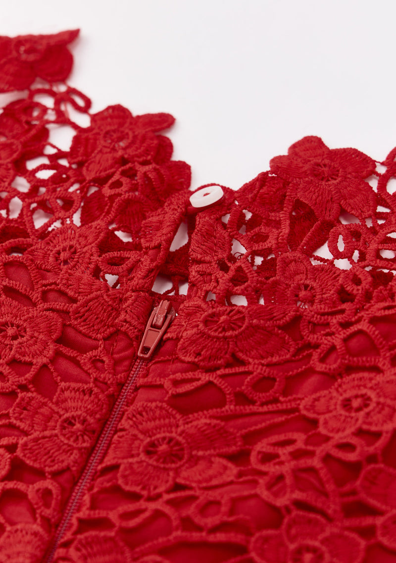 Cora Embroidered Mini Dress