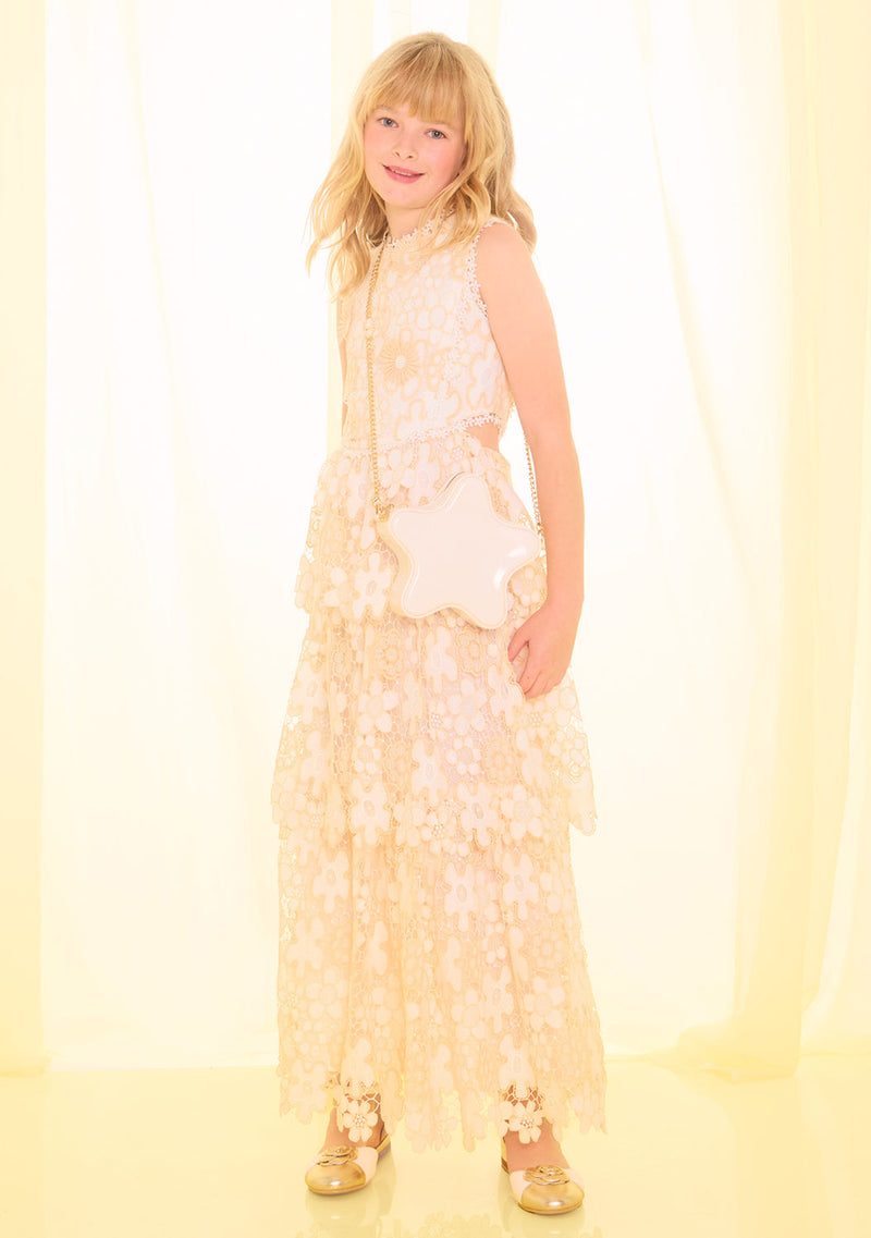 Marlo Kids | Haley Embroidered Frill Maxi Dress – Marlo Kids Worldwide