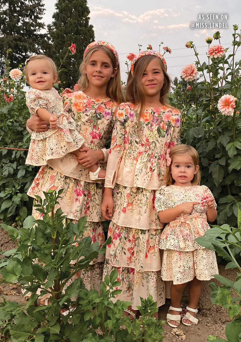 Harper Floral Mini Dress – Marlo Kids Worldwide