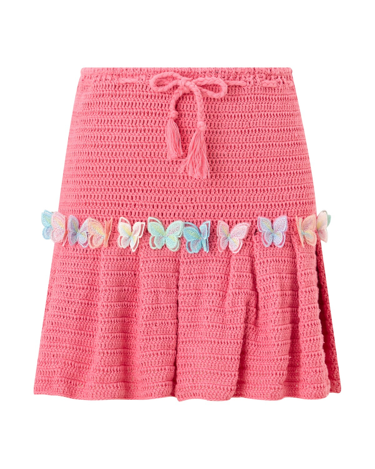 Marlo Kids | Cassia Butterfly Crochet Mini Skirt | Dusty Pink – Marlo ...