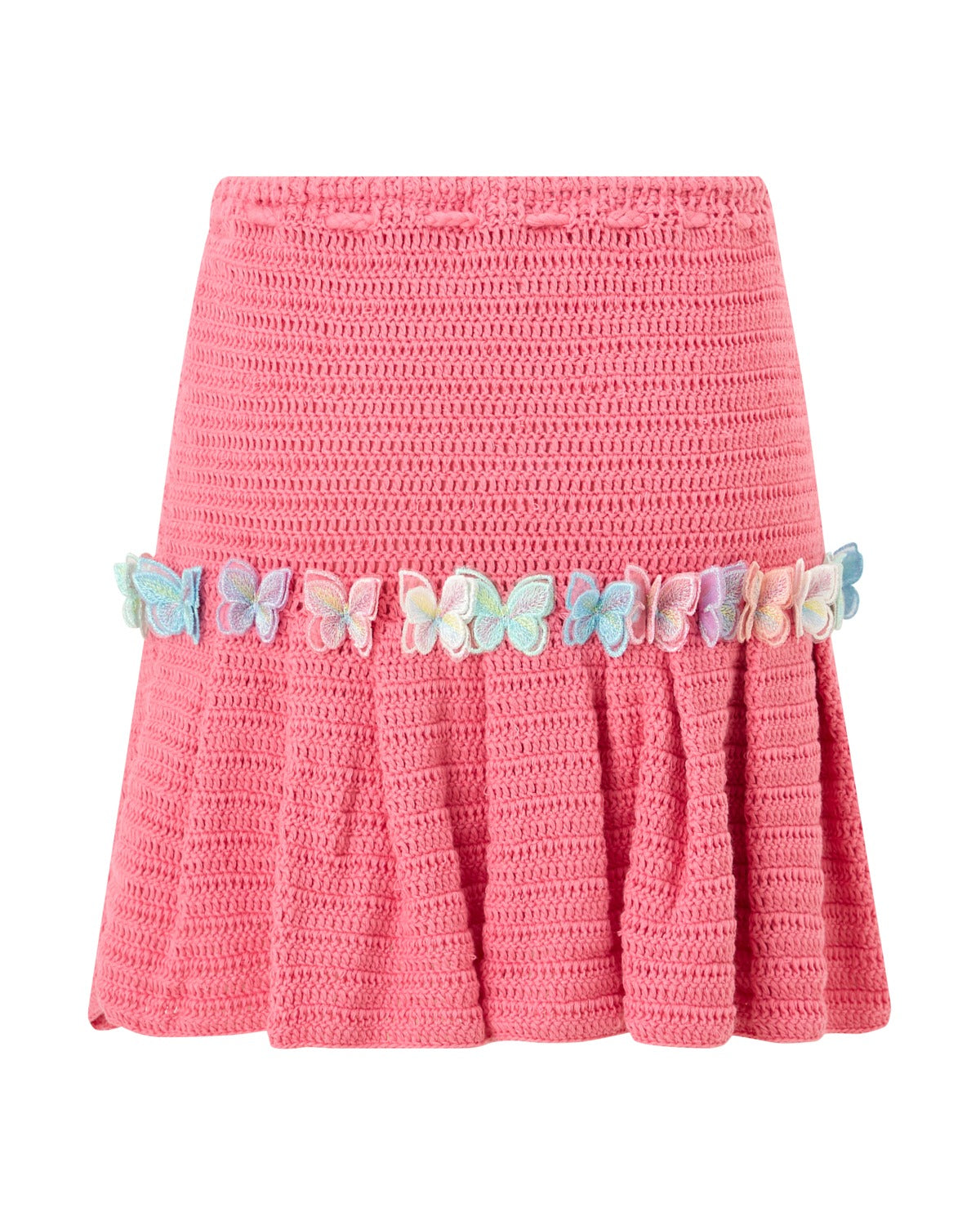 Marlo Kids | Cassia Butterfly Crochet Mini Skirt | Dusty Pink – Marlo ...