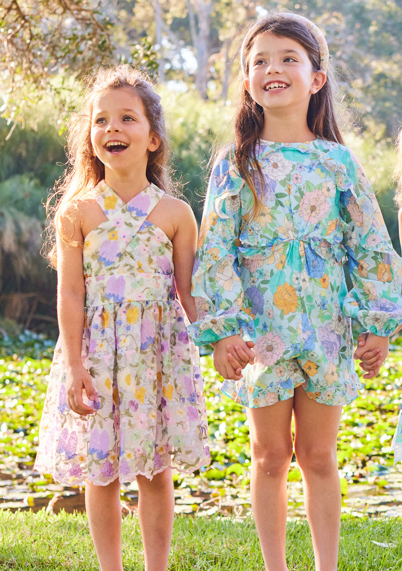 Dahlia Embroidered Dress Marlo Kids Worldwide Dahlia Embroidered Dress Marlo Kids Worldwide