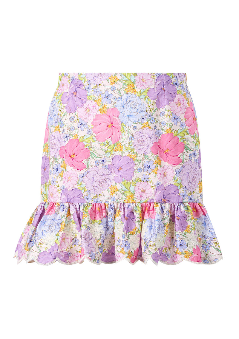 Charlotte Embroidered Mini Skirt