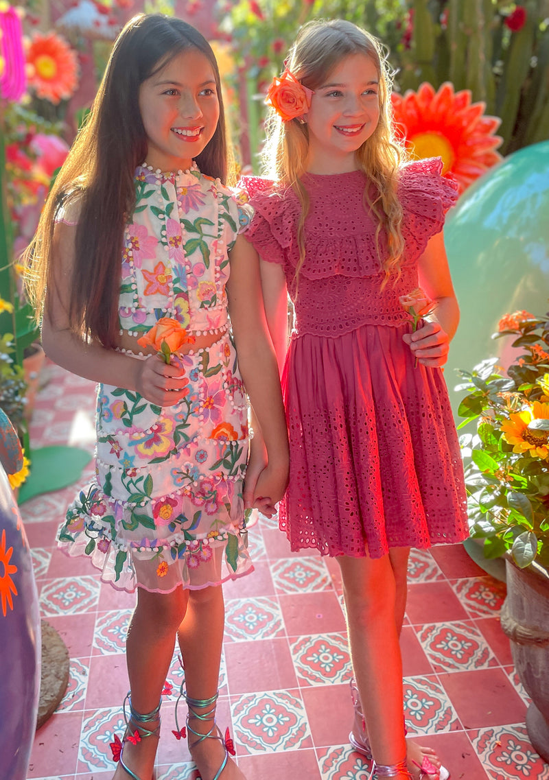 Naomi Embroidered Mini Dress Marlo Kids Worldwide Naomi Embroidered Mini Dress Marlo Kids Worldwide