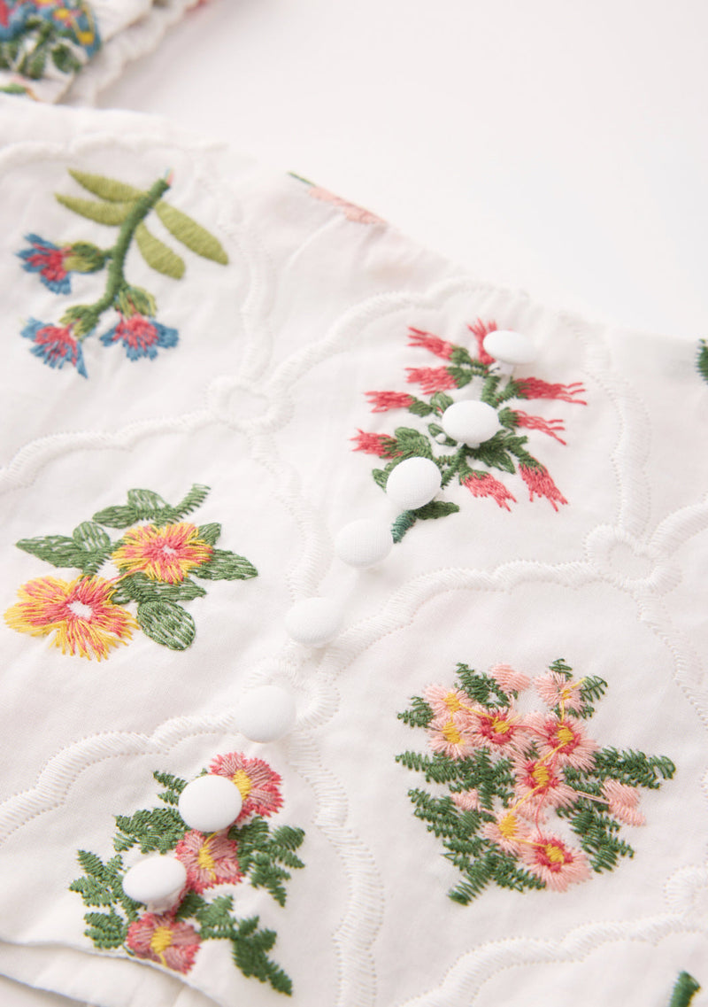 Lillian Embroidered Top