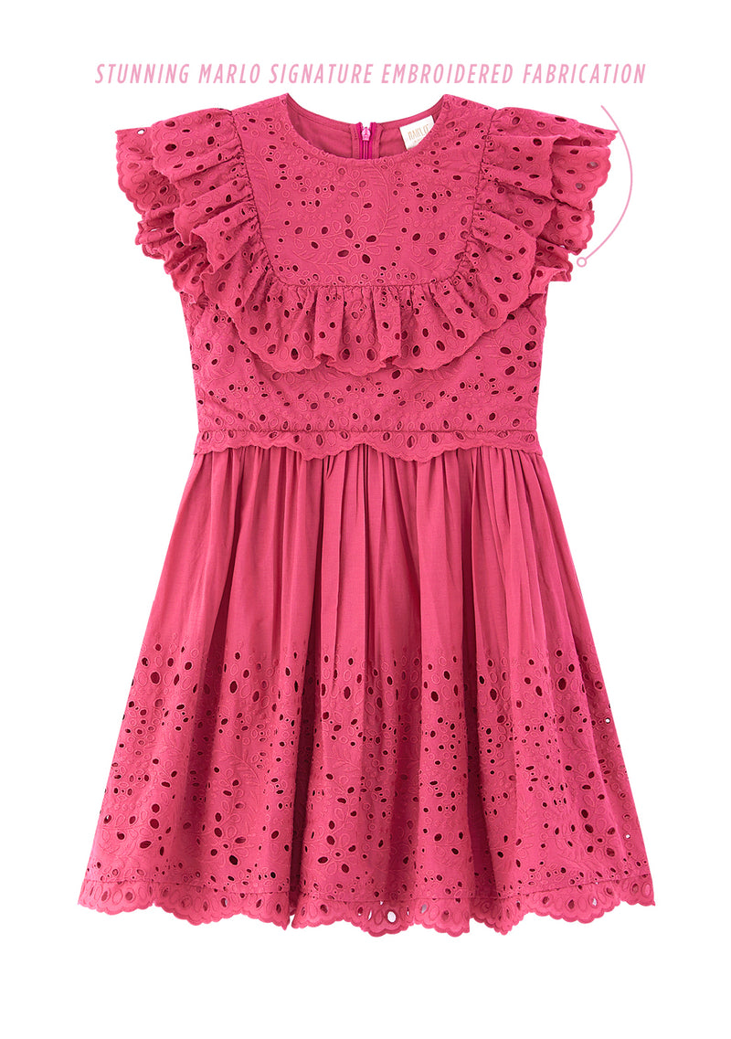Naomi Embroidered Mini Dress Marlo Kids Worldwide Naomi Embroidered Mini Dress Marlo Kids Worldwide
