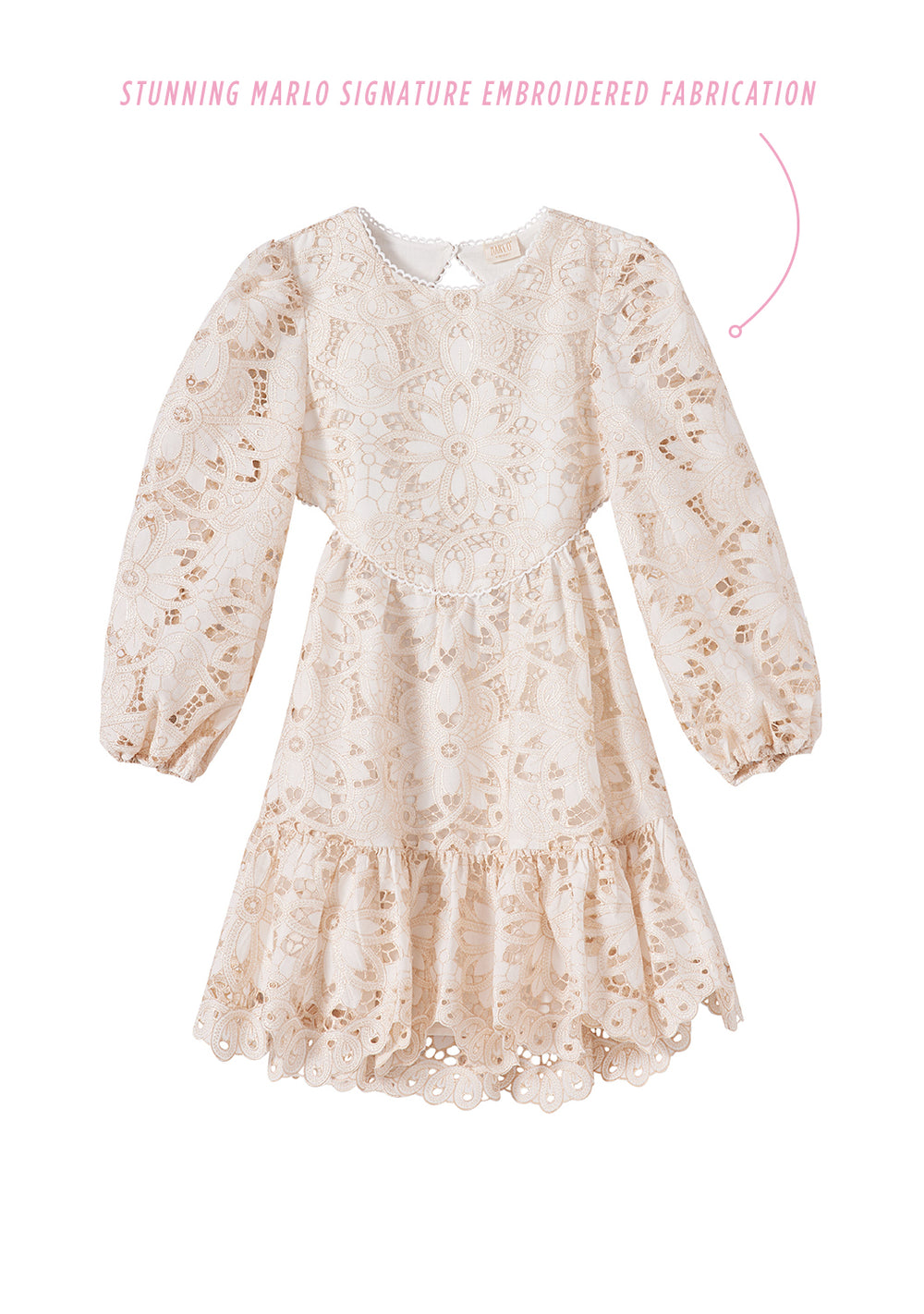 Kiera Embroidered Dress – Marlo Kids Worldwide