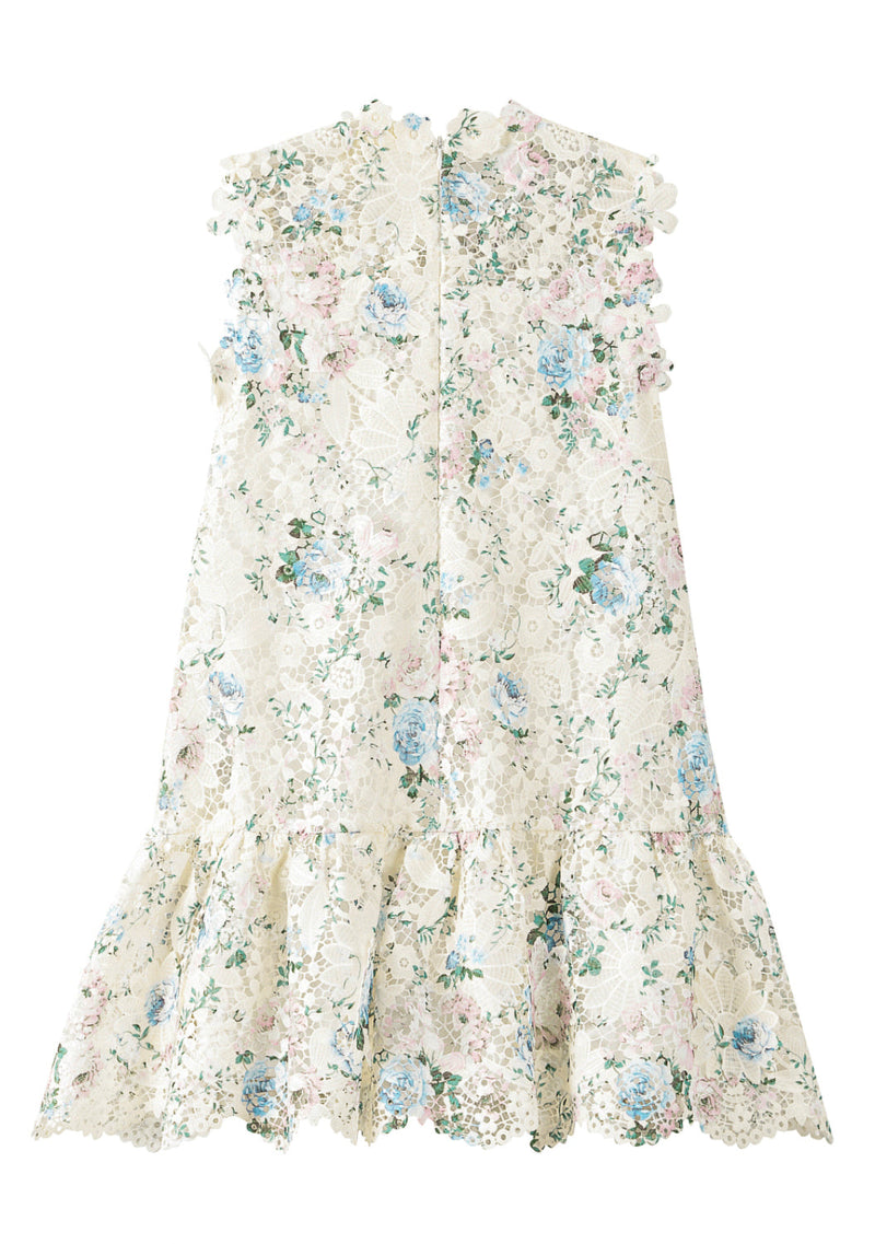 Rita Embroidered Mini Dress