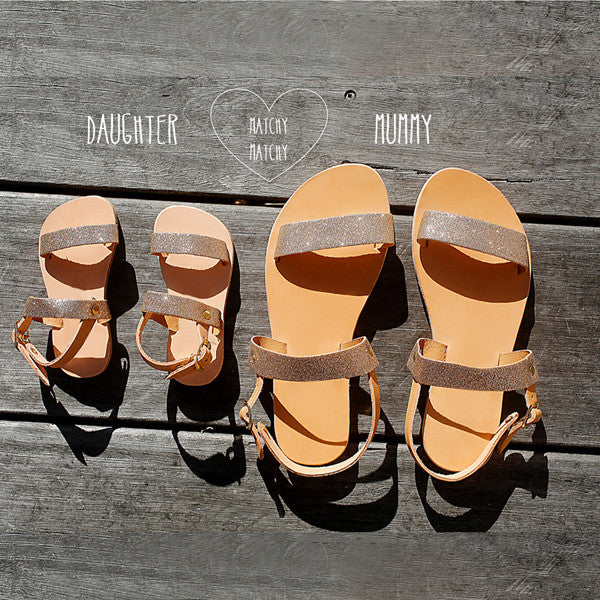Gold Sparkle Sandals (For Mummies)