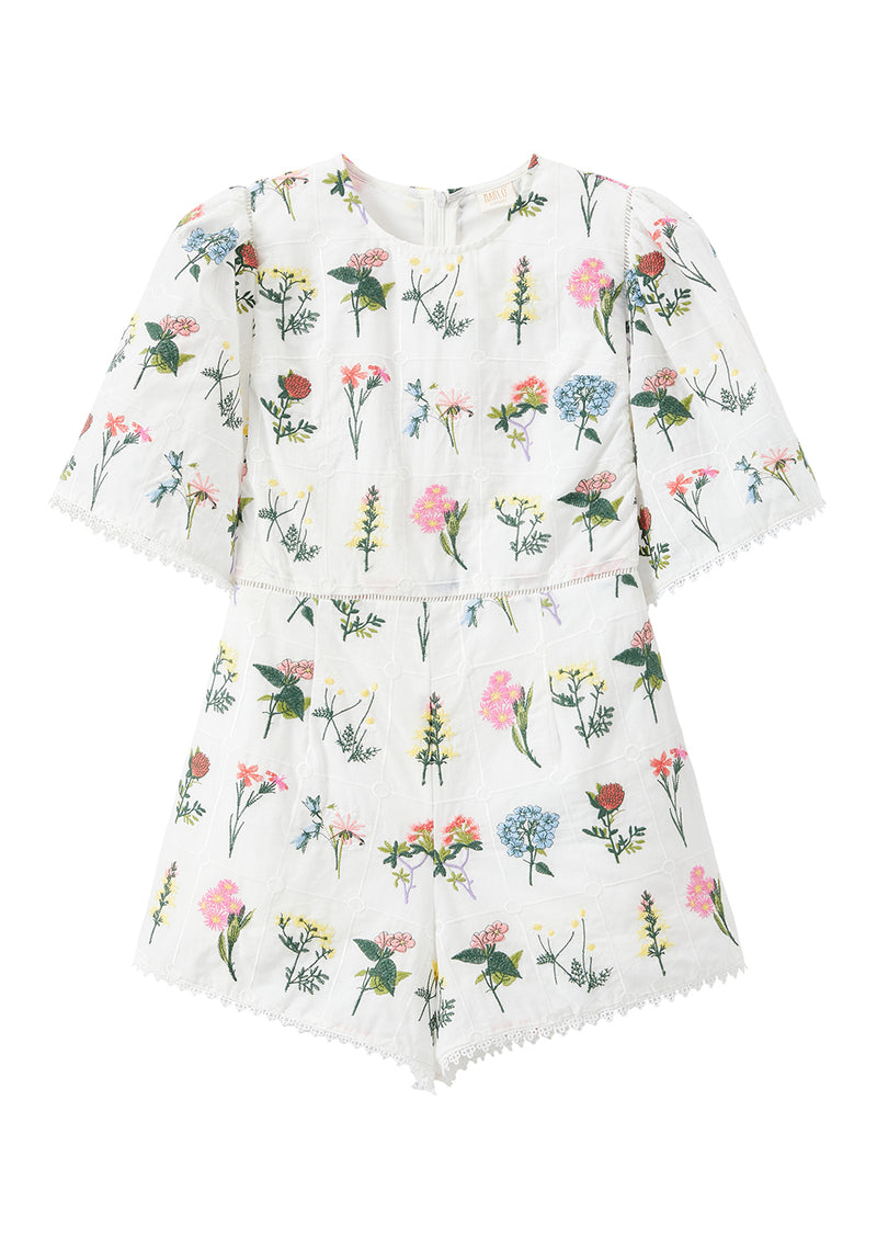 Lucette Embroidered Romper