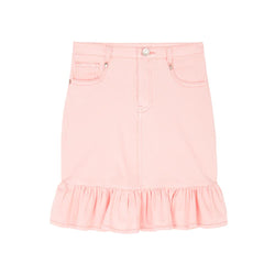 DENIM SKIRT (DUSTY PINK)